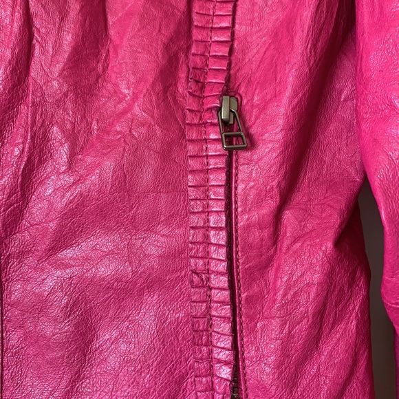 Danier Leather Small Pink  Bomber Jacket - Picture 3 of 12